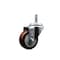 Service Caster 3'' Maroon Polyurethane Wheel Swivel 7/16'' Grip Ring Stem Caster SCC-GR20S314-PPUB-MRN-716138 - alternate 1